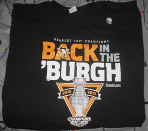 Pittsburgh Penguins 2016-2017 Back To Back Champions Mens 2XL Shirt - Picture 1 of 1