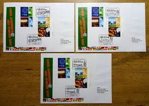 3x carta federal EM 2517-2519+2521 sello especial estadio de fútbol del bloque n.o 67 - Imagen 1 de 6