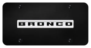 Ford Bronco 2020 Nameplate 3D Bar Logo Steel License Plate Official Licensed - Imagen 1 de 4