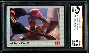 ✺CGA 9.5✺ 1991 AW SPORTS All World Boxing Graded Card MUHAMMAD ALI - Foto 1 di 3
