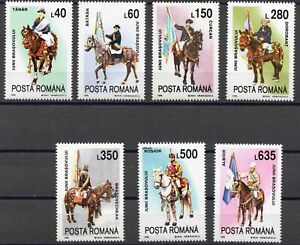 Romania 1995 - Horses, Military Uniforms - Complete Set MNH