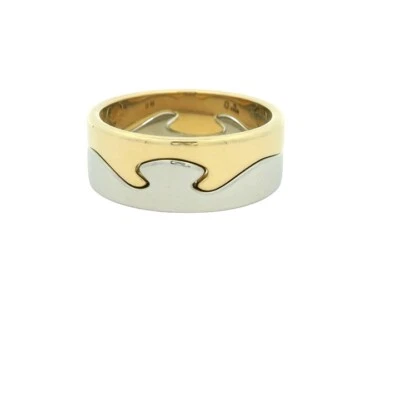 Georg Jensen 18ct Gold 2 Part Fusion Ring Foto 1 de 4