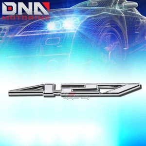 FOR 427 Z06 7.0 STICK ON 3D POLISH CHROME AUTO BODY METAL EMBLEM TRIM BADGE LOGO - Picture 1 of 2