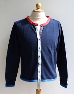 Damen Strickjacke Tommy Hilfiger Gr. S dunkelblau Cotton Cashmere College Style - Bild 1 von 10