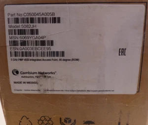 CAMBIUM C050045A005B 5GHZ PMP 450I INTEGRATED AP 90° ROW 5082JH - Photo 1/3