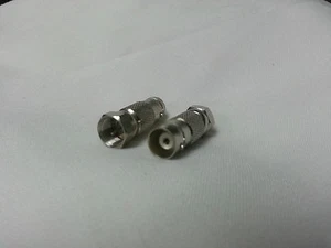 Pack of 2 - Adaptor BNC FEMALE JACK TO F MALE CONNECTOR & USA FREE SHIPPING! - Picture 1 of 1