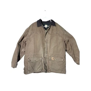 Carhartt Mens Brown Chore Work Coat Barn Jacket Activewear Outdoor vintage XXL - Picture 1 of 11