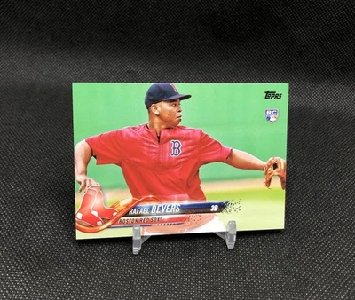 2018 Topps Series 1 Rafael Devers VARIAÇÃO DE FOTO SSP cartão de novato nº. 18 HOF ⚾️ - Imagem 1 de 4