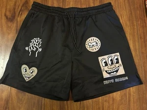 Keith Haring X Shoe Palace Shorts Black Hybrid - Picture 1 of 6