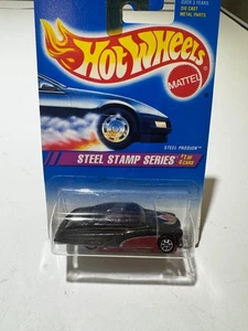 Hot Wheels 1994 Steel Passion #285 Steel Stamp Series 1 Black/Red 1:64 Diecast - Picture 1 of 12