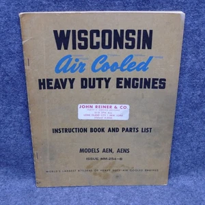Wisconsin Motores de alta resistencia refrigerados por aire Libro Lista de piezas Modelos AEN AENS MM-254-B - Imagen 1 de 8