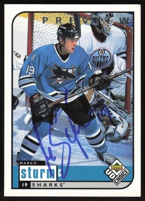 Marco Sturm Autographed 1998-99 UD Choice Card #181 San Jose Sharks - Image 1 of 2