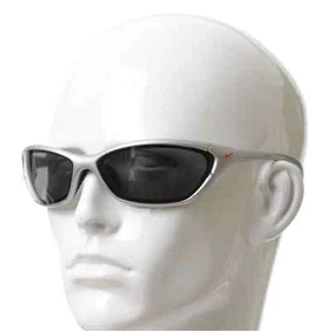 Nike Retro Sunglasses with Replaceable Lenses, Silver, Black & Orange - Picture 1 of 3
