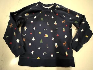 Hanna Anderson Girls 10 (140) Christmas Sweatshirt - Picture 1 of 5
