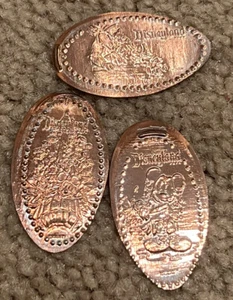RARO SPLASH MOUNTAIN Set di 3 Penny Pressati 2023 Disneyland - Foto 1 di 3