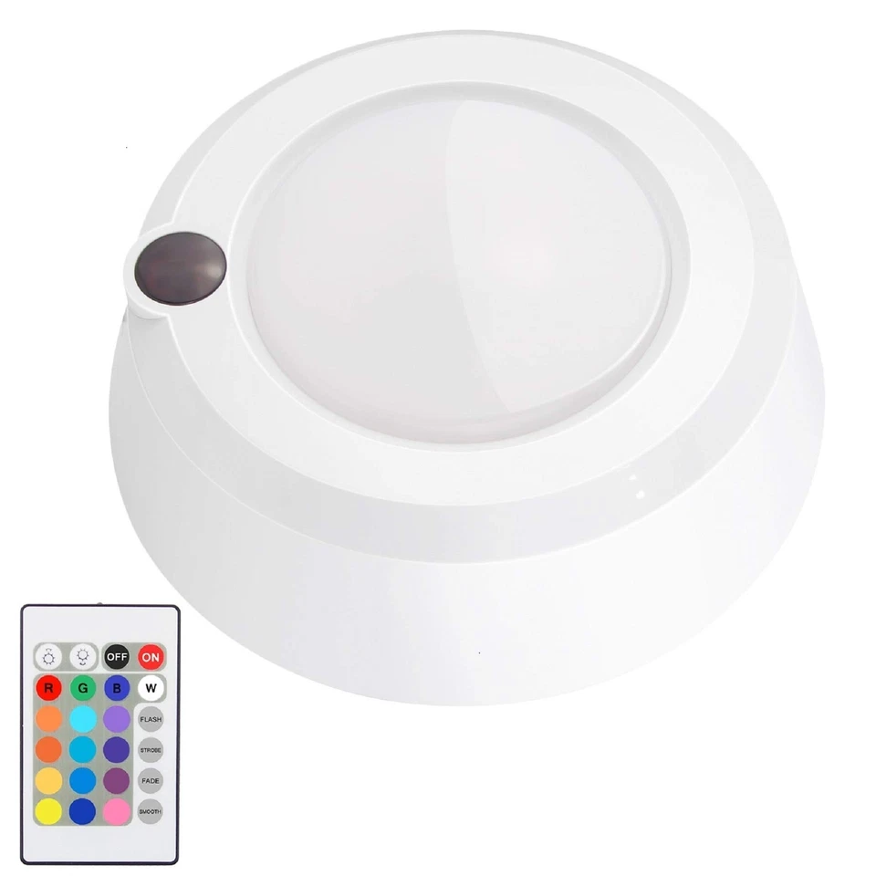 Wireless Ceiling Lights Remote Control Battery Powered 16 Color Changing 4 Light