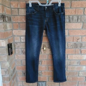 Jeans uomo Aeropostale slim fit gamba dritta blu taglia 32W x 32L - Foto 1 di 8