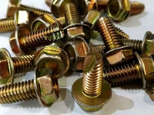 (10) 5/16-18x3/4 SAE 5/16x3/4 pernos de brida hexagonal grado 8 tornillo de corte - Imagen 1 de 2