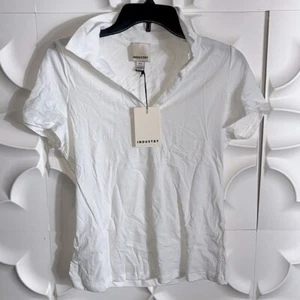 NEW Industry white v neck short sleeve top sz M. (88) - Picture 1 of 5