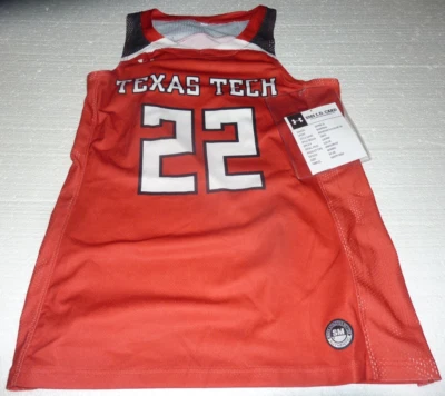 NWT Under Armour TEXAS TECH Red Raiders  Mens S Basketball Jersey Sample - Image 1 of 4