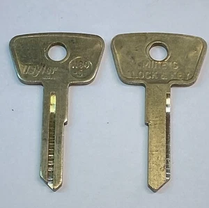 2 Un-cut Key Blanks Taylor H80-5 Honda Motorcycles Code Series 534658-566541 - Picture 1 of 1
