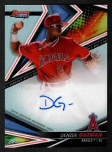 Denzer Guzman 2022 Bowman's Best Prospect Refractor Autograph Los Angeles Angels - Imagen 1 de 2