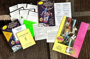 Rare Bill and Ted's Excellent Adventure IBM PC Computer Game Floppy Disks Discs - Picture 1 of 21