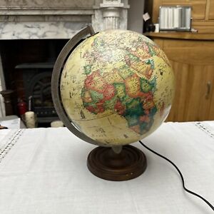 Vintage 1993 SCAN-GLOBE A/S Denmark World Discoverer Illuminated Globe