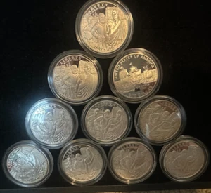 10 Coin 2007-P JAMESTOWN Silver Dollar LOT OF 10 in capsules PF - Picture 1 of 2