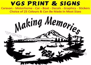MAKING MEMORIES WOHNMOBIL AUFKLEBER ABZIEHBILD GRAFIK GRÖSSEN- & FARBENWAHL - Bild 1 von 3