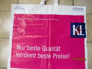 alte Tragetasche Plastiktüte Werbung K&L Sammeln - Bild 1 von 1