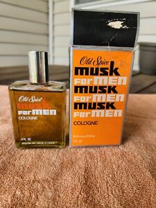 Old Spice Musk For Men COLOGNE Splash 4.0 Oz. By Shulton. Vintage