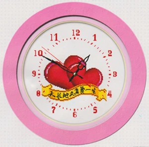" Love Heart " 11CT Simple Clock cross stitch kits 40cm*40cm  - Picture 1 of 1
