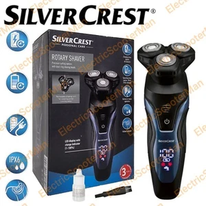 Nuevo Diseño Silvercrest Afeitadora Giratoria Inalámbrica con Accesorios Pantalla LED IPX6 - Imagen 1 de 10