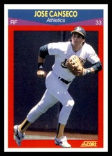1990 Score 100 Superstars #5 Jose Canseco Oakland Athletics