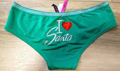 NUEVO CON ETIQUETAS Bragas Descaradas Vintage Victoria's Secret Sexy Little Things Sedosas Santa S Foto 1 de 3