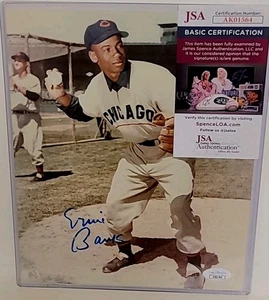 Ernie Banks Signed Auto Autographed 8x10 Vintage Photo JSA Certified HOF CUBS - Picture 1 of 8