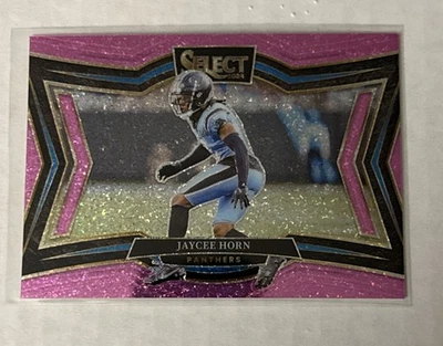 2024 Select Jaycee Horn Pink Glitter /15 Field Level Panthers NFL SSP - Image 1 of 3