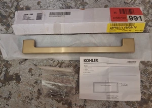Kohler Lodern 11" Schublade Ziehgriff 33568-2MB Lebendig Gebürstet Modern Messing OEM - Bild 1 von 7