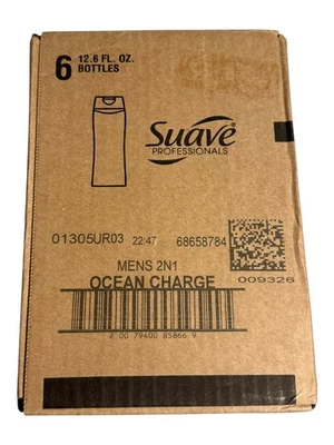 Six Suave Men Ocean Charge 2-in-1 Shampoo + Conditioner - 6x 12.6 fl oz - Image 1 of 4