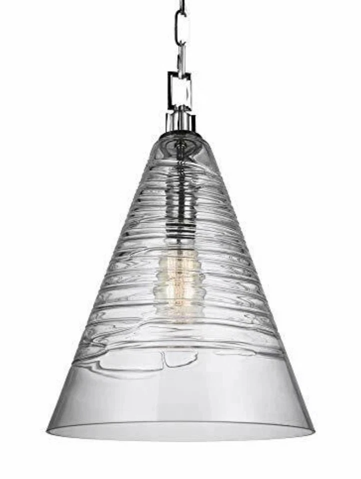Murray Feiss | P1445CH Elmore Pendant 1 Light, Chrome Finish, Clear Glass | NEW - Image 1 of 1