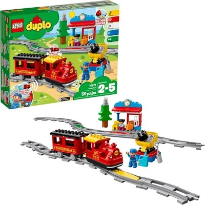 LEGO DUPLO Town Steam Train Set - Battery Powered Remote Control Toys...  - Image 1 of 4