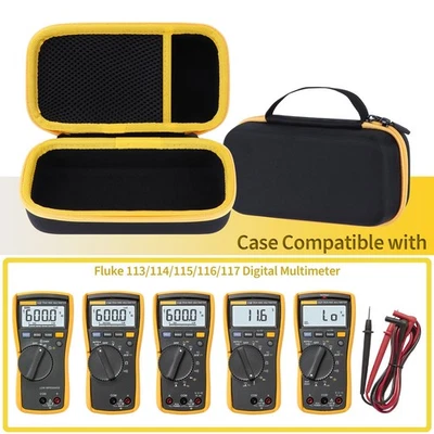 Estuche de almacenamiento para multímetro utilitario Fluke Digital Electrician 117 116 115 114 Foto 1 de 4