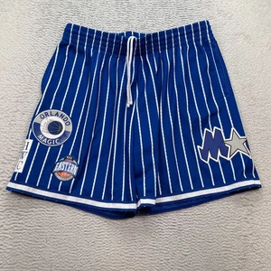 Orlando Magic Shorts Mens XL 34 x 7" Pinstripe NBA Basketball HWC Mitchell Ness - Picture 1 of 10