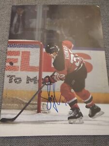 NHL Steve Thomas Signed Autographed 16x20 Photo New Jersey Devils w/LOA