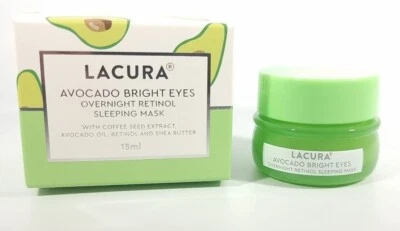 Lacura Avocado Bright Eyes Overnight Retinol Sleeping Mask Aldi dupe K Beauty - Image 1 of 2