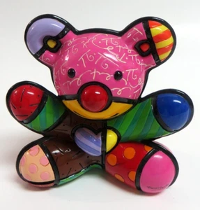 ROMERO BRITTO "FUN BEAR" 2008 POLY RESIN SIGNIERTE SKULPTUR EUC - Bild 1 von 9
