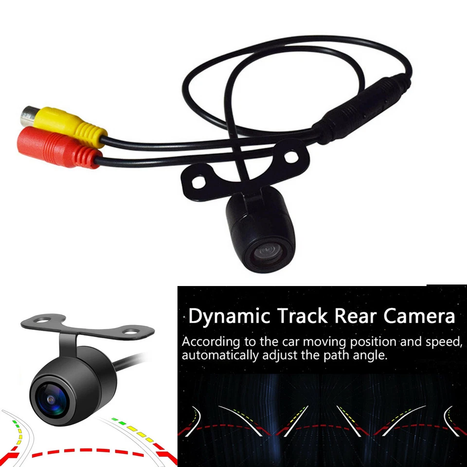 HD Coche Trayectoria Dinámica Guía de Movimiento Línea de Estacionamiento Cámara de Visión Trasera Impermeable Foto 1 de 4