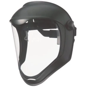 Uvex Bionic Black Matte Face shield with Clear PC Uncoated Visor - Picture 1 of 1