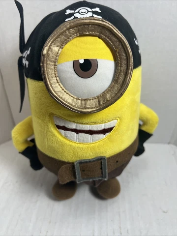 Pirate Minion Plush  Rare Movie Exclusive Great Quality Embroidered Smile Cover